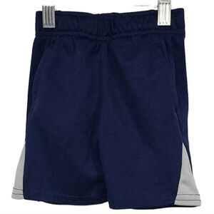 Boys 2T Blue & White Mesh Basketball Athletic Shorts Activewear Sporty Pockets